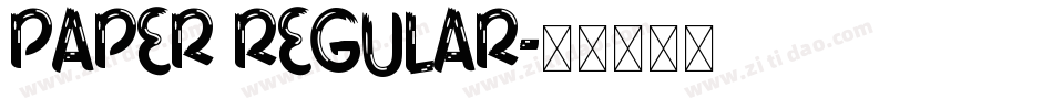 Paper Regular字体转换